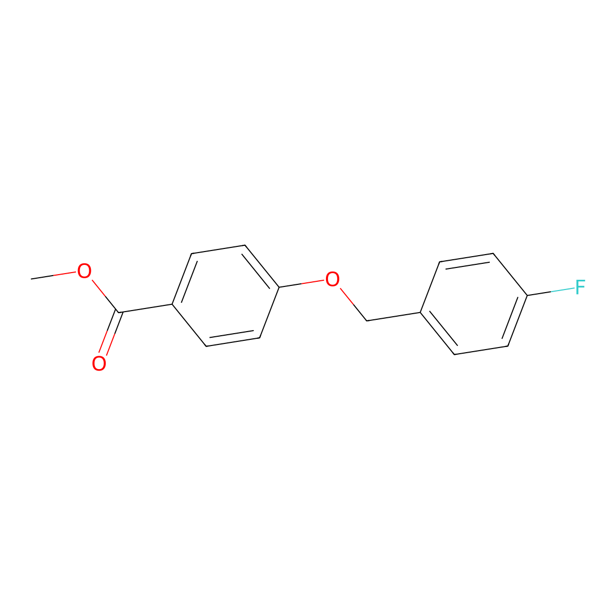 Methyl 4-((4-fluorobenzyl)oxy)benzoate molecular structure, CAS 84403-90-7
