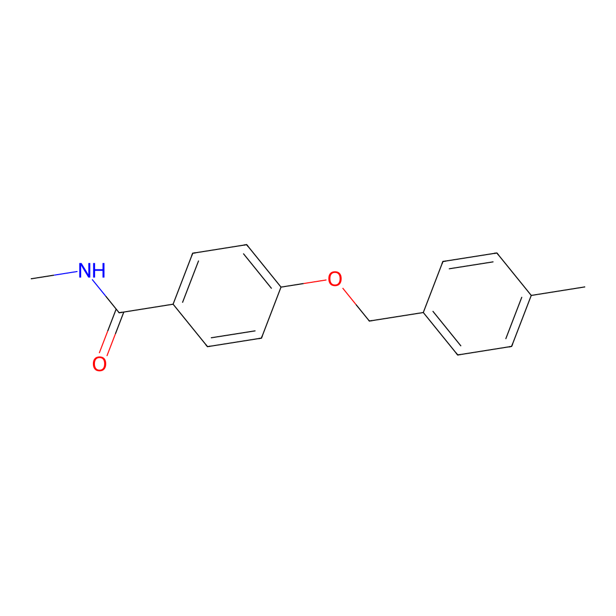 N-Methyl-4-[(4-methylphenyl)methoxy]benzamide molecular structure, CAS 84403-93-0