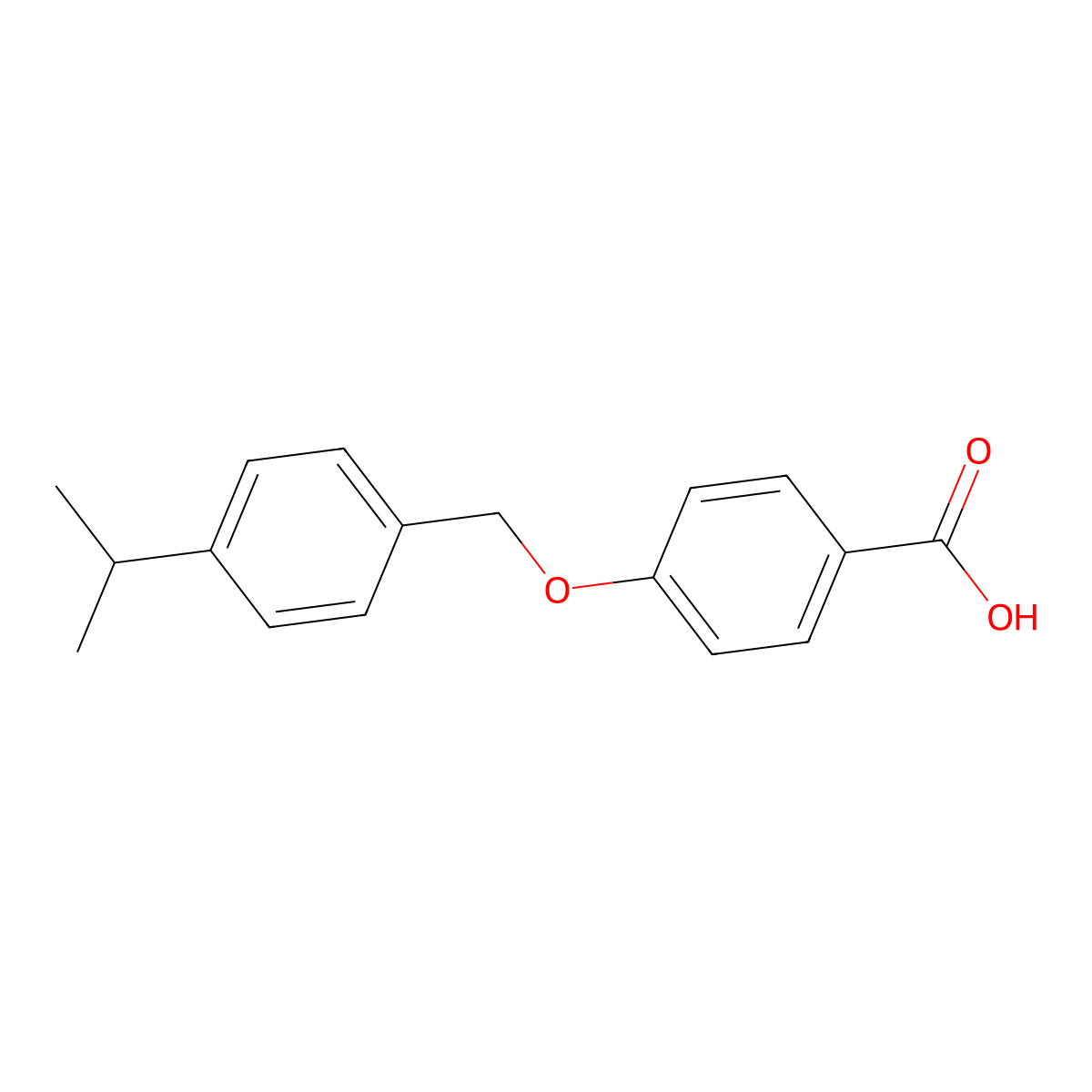 4-[(4-Isopropylbenzyl)oxy]benzenecarboxylic acid molecular structure, CAS 84404-16-0