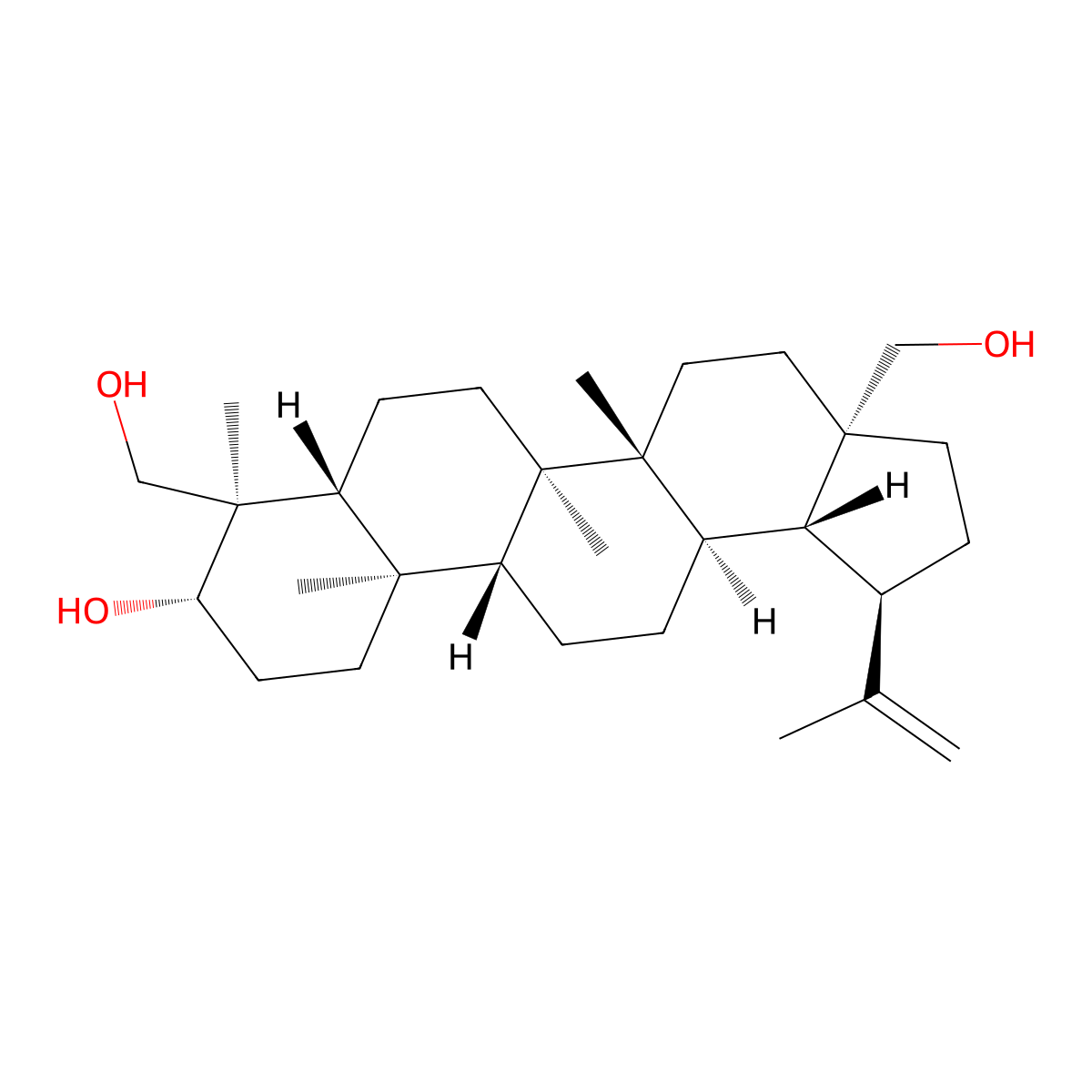 23-Hydroxybetulin molecular structure, CAS 84414-40-4