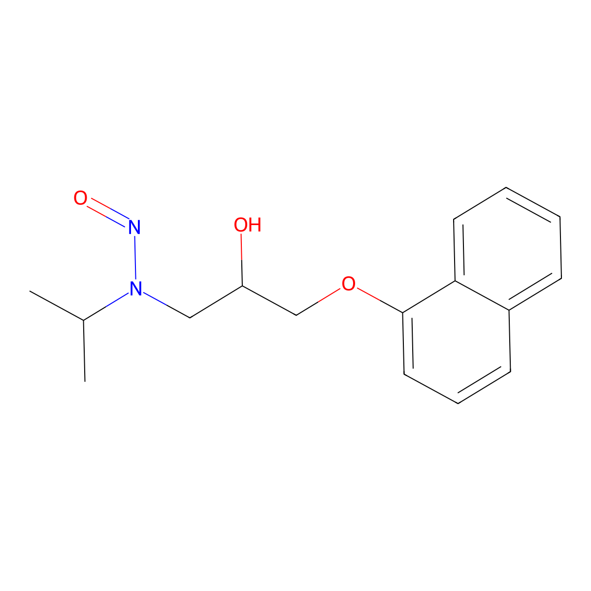 N-Nitrosopropranolol molecular structure, CAS 84418-35-9
