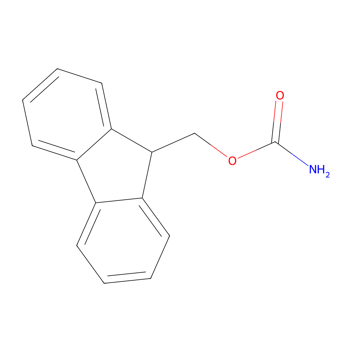 9-Fluorenylmethyl carbamate molecular structure, CAS 84418-43-9