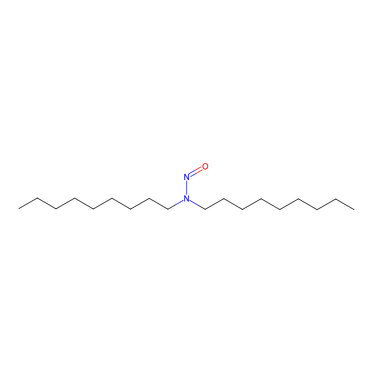 N-Nitroso-N,N-dinonylamine molecular structure, CAS 84424-96-4