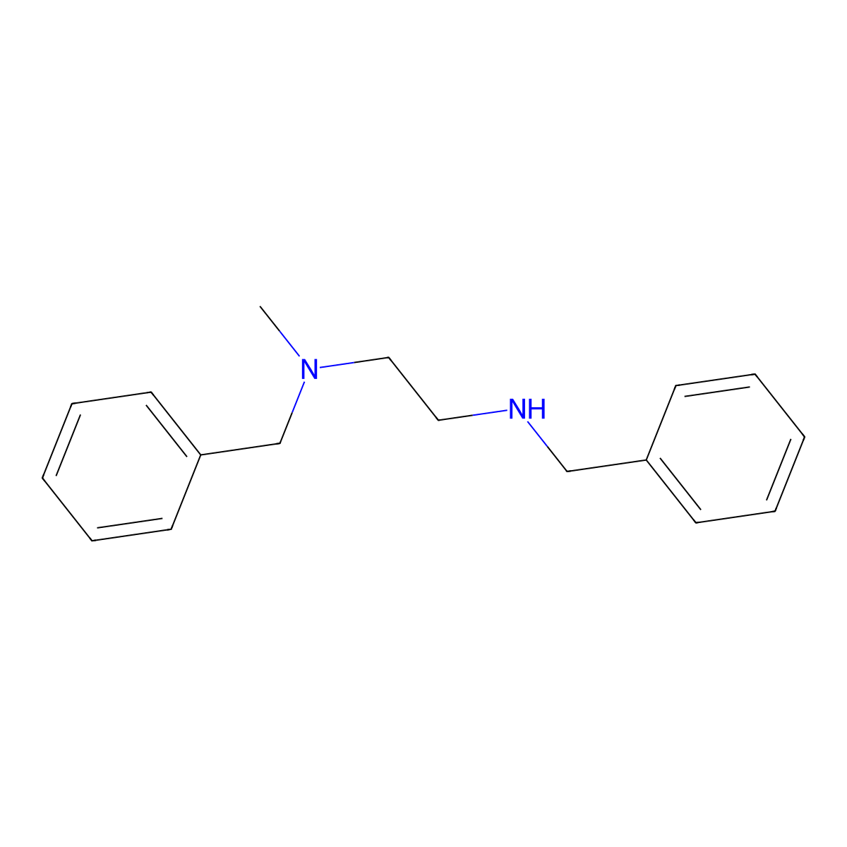 Benzyl({2-[benzyl(methyl)amino]ethyl})amine molecular structure, CAS 84425-29-6