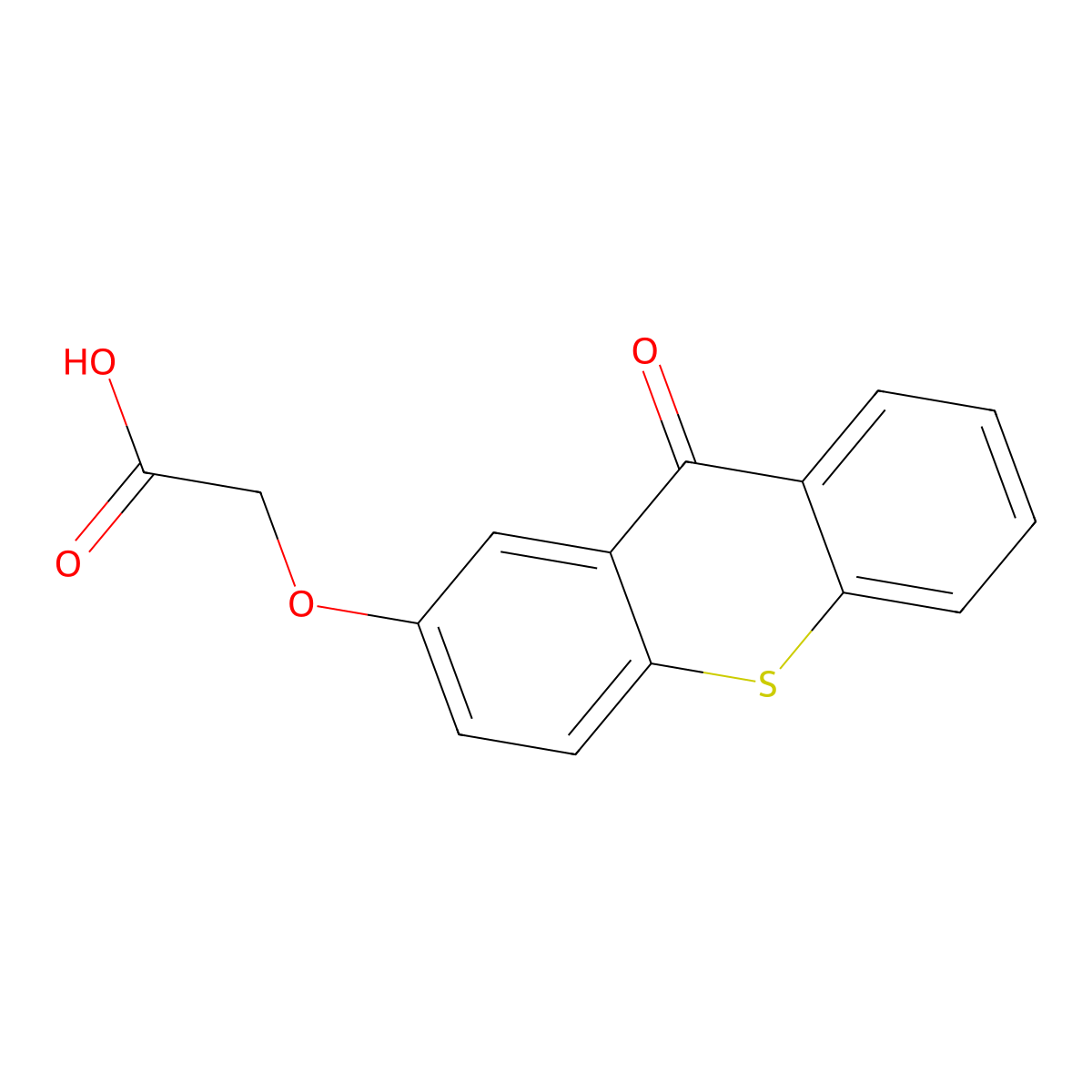 2-(Carboxymethoxy)thioxanthone molecular structure, CAS 84434-05-9