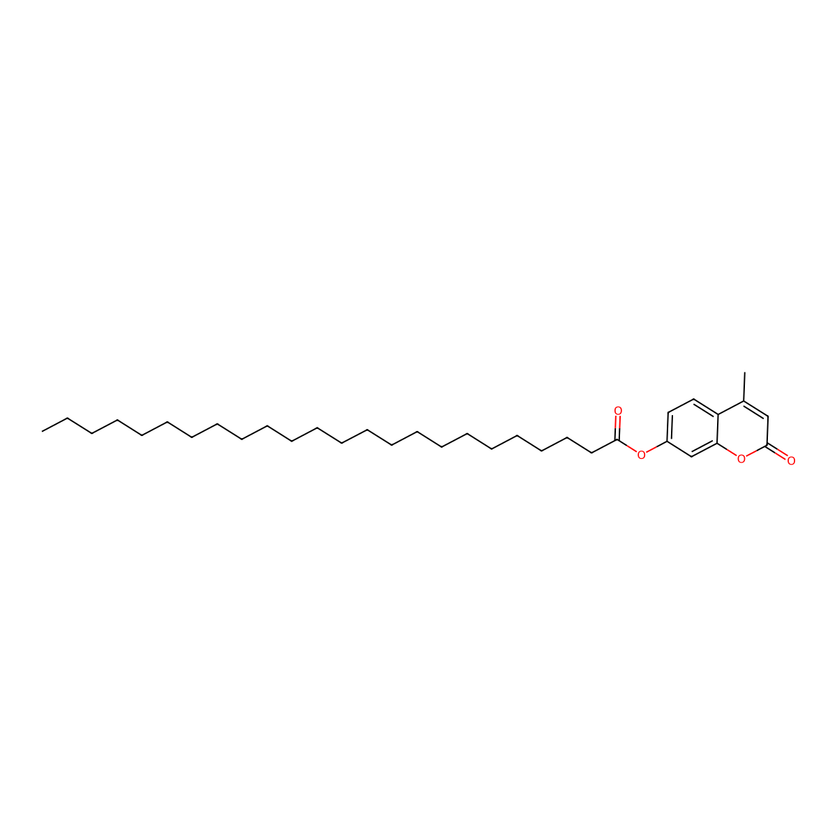 4-Methyl-2-oxo-2H-1-benzopyran-7-yl tetracosanoate molecular structure, CAS 84434-52-6