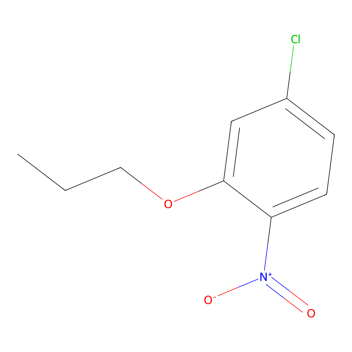 4-Chloro-1-nitro-2-propoxybenzene molecular structure, CAS 84437-60-5