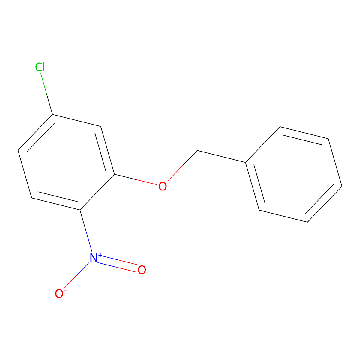 2-(Benzyloxy)-4-chloro-1-nitrobenzene molecular structure, CAS 84437-61-6