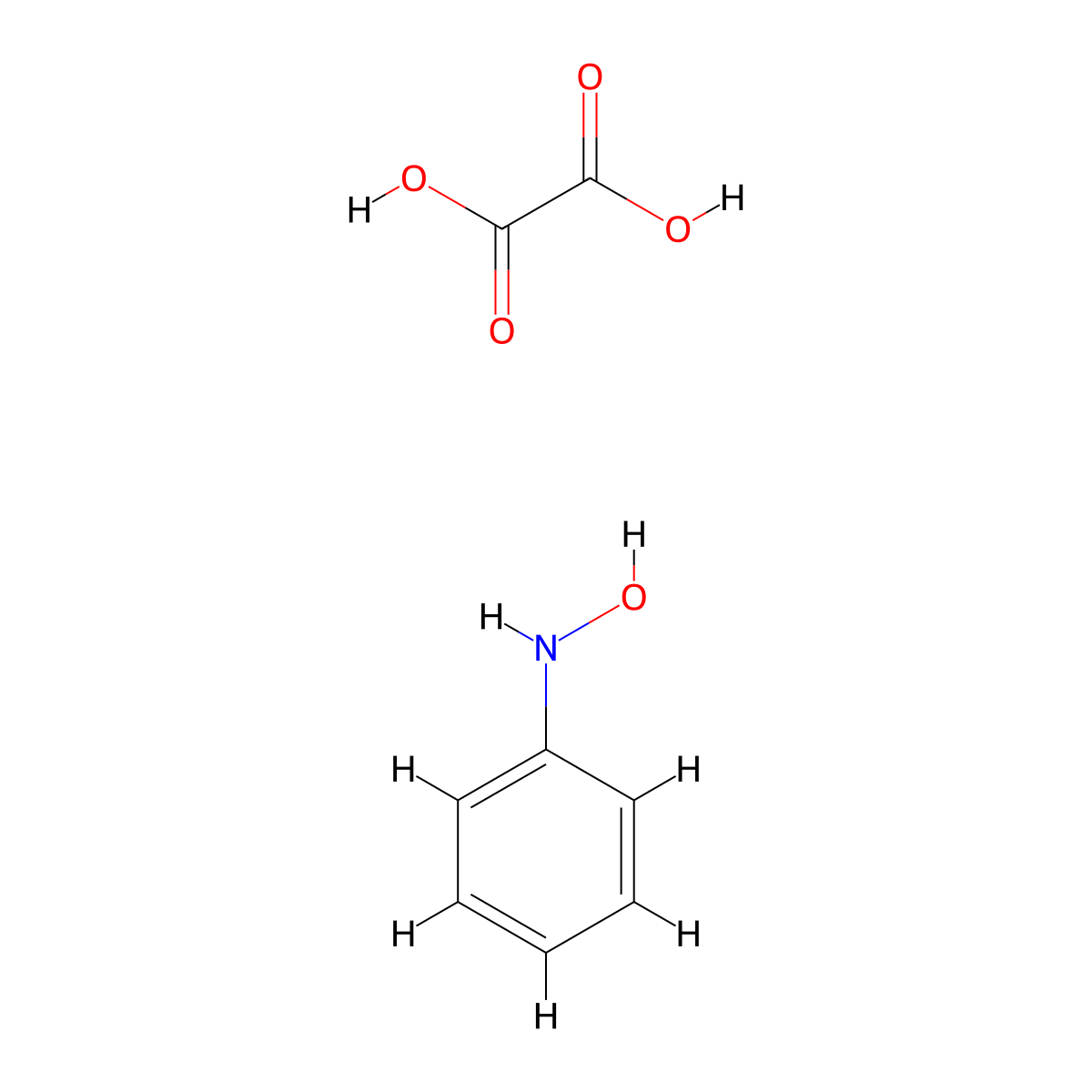 N-Phenylhydroxylamine oxalate molecular structure, CAS 84447-15-4