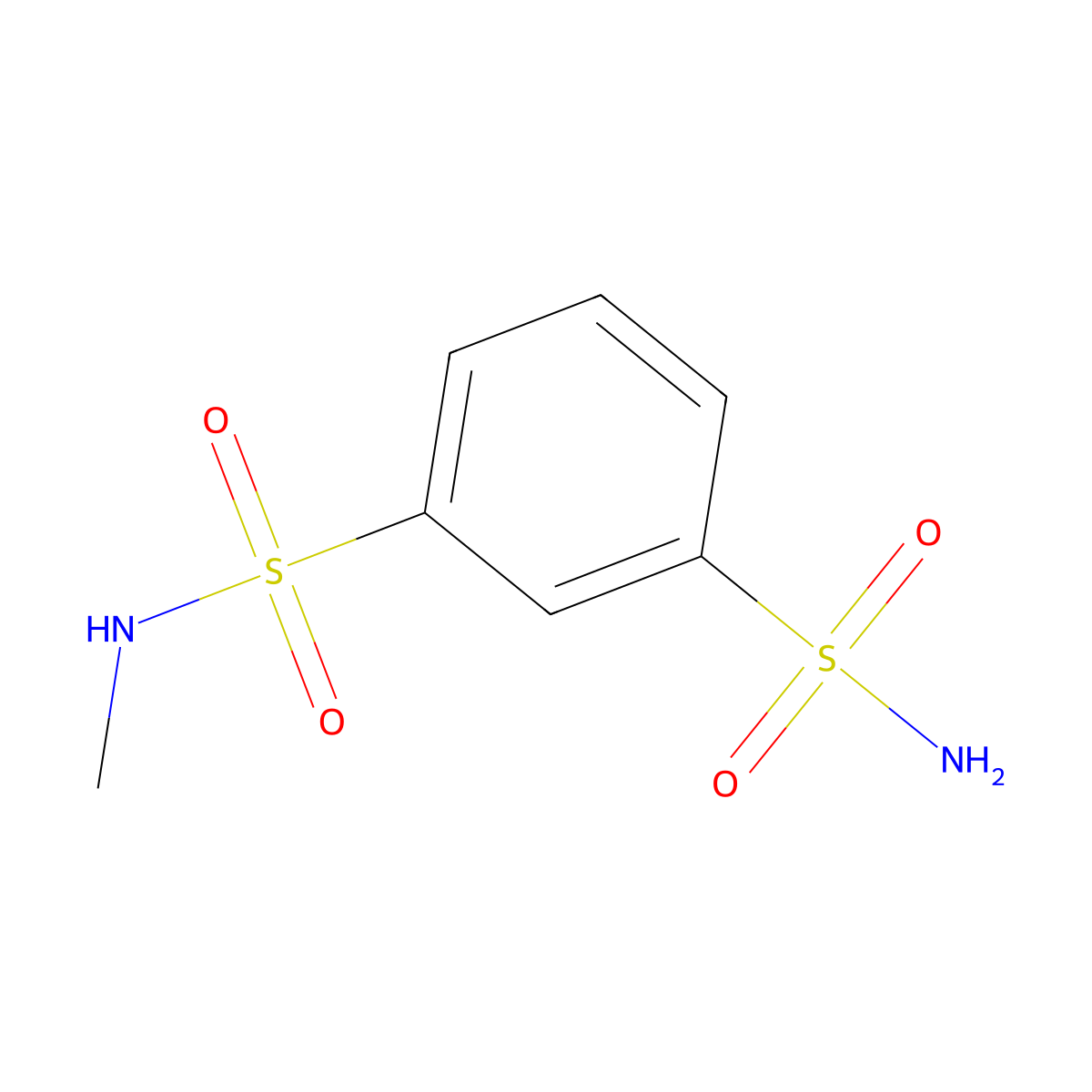 N1-methylbenzene-1,3-disulfonamide molecular structure, CAS 84448-03-3