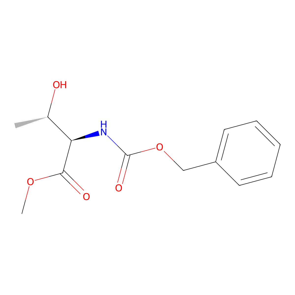 Methyl (2R,3S)-2-{[(benzyloxy)carbonyl]amino}-3-hydroxybutanoate molecular structure, CAS 84449-06-9