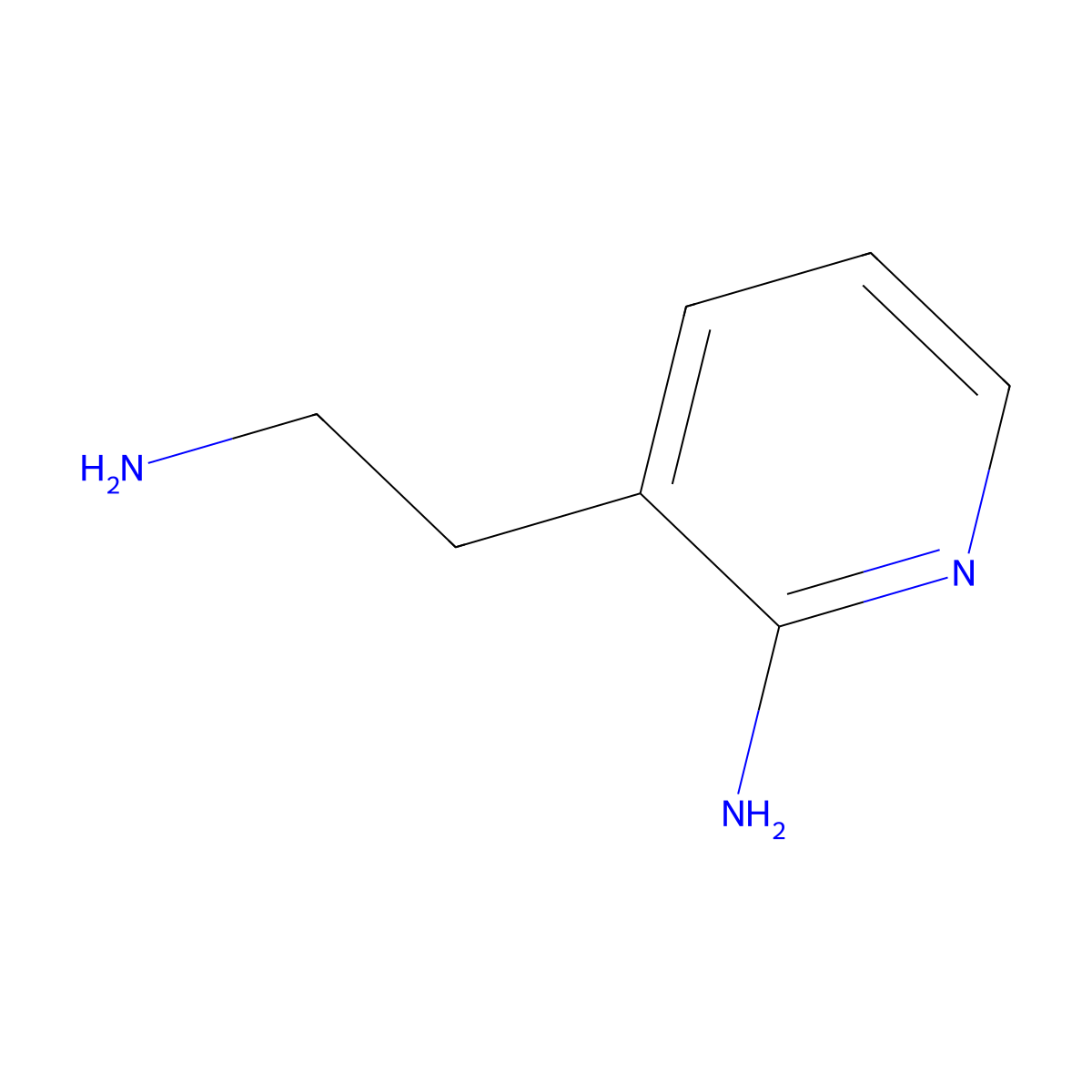 3-(2-Aminoethyl)pyridin-2-amine molecular structure, CAS 844503-06-6