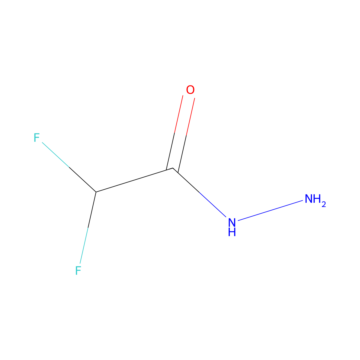 2,2-Difluoroacetohydrazide molecular structure, CAS 84452-98-2