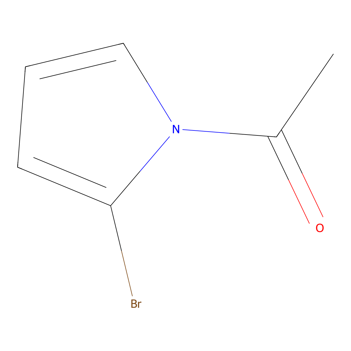1-Acetyl-2-bromopyrrole molecular structure, CAS 84455-06-1