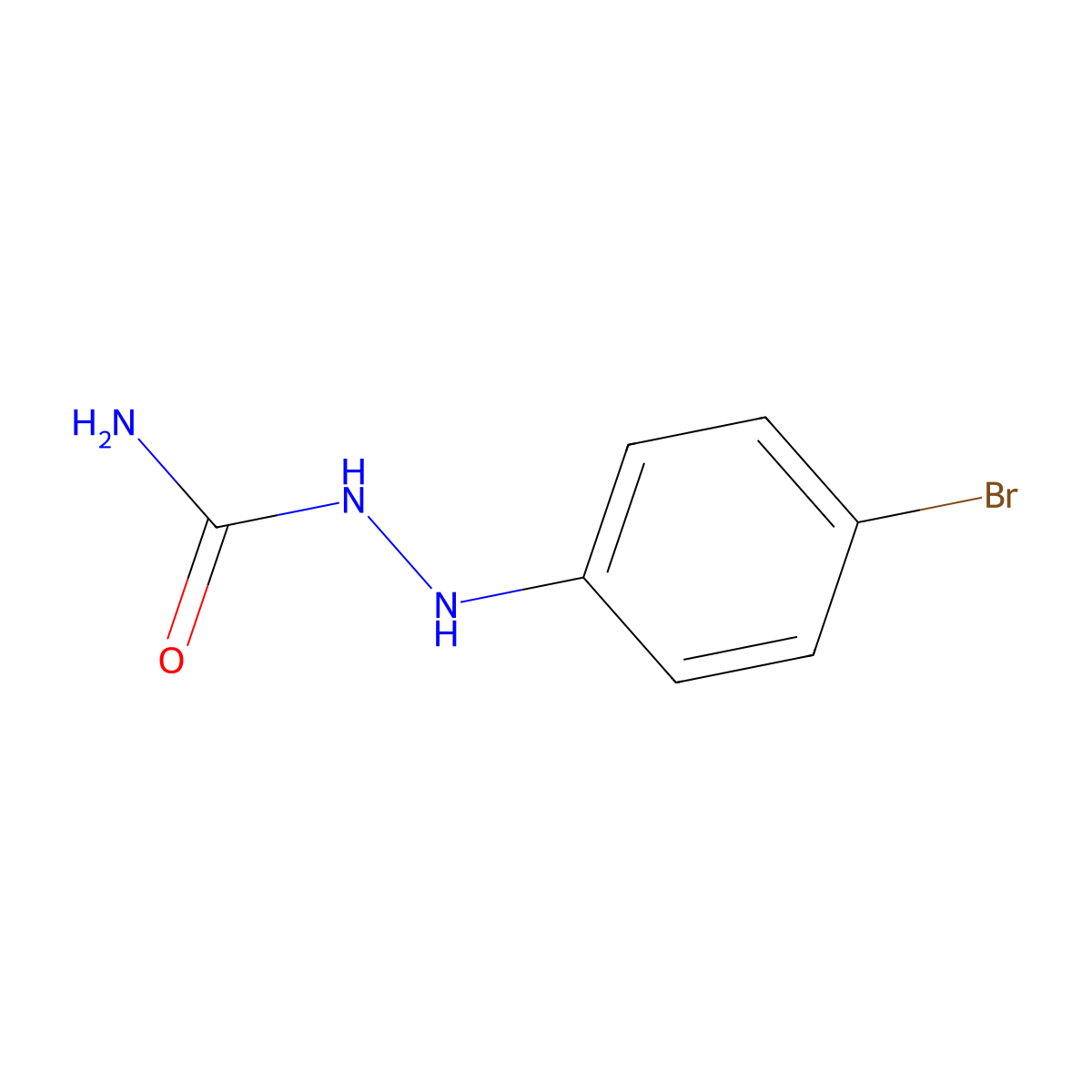 1-(4-Bromophenyl)semicarbazide molecular structure, CAS 84456-03-1