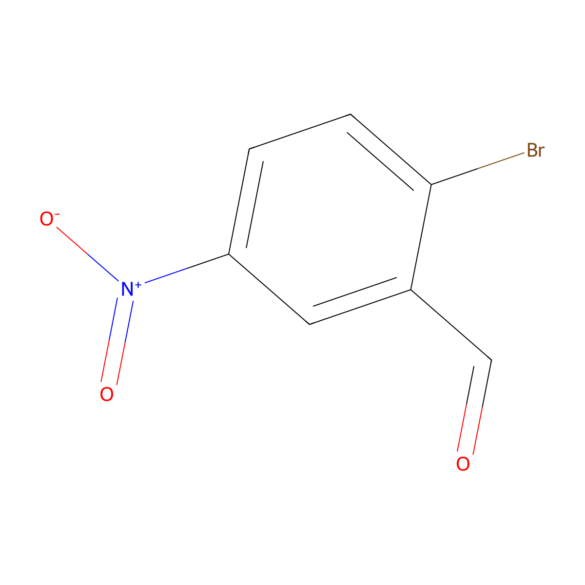 2-Bromo-5-nitrobenzaldehyde molecular structure, CAS 84459-32-5