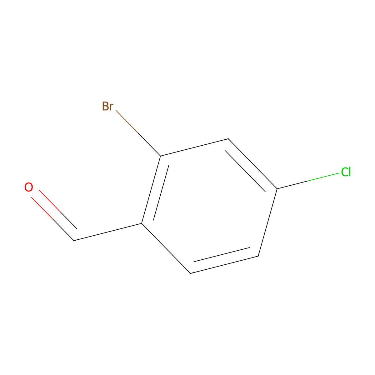 2-Bromo-4-chlorobenzaldehyde molecular structure, CAS 84459-33-6