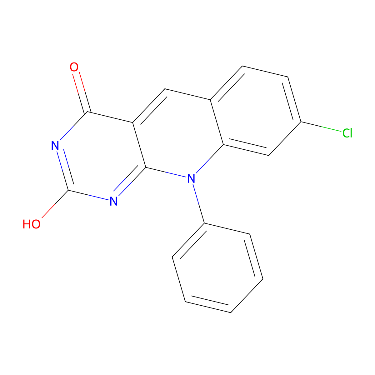 8-Chloro-10-phenylpyrimido[4,5-b]quinoline-2,4-dione molecular structure, CAS 84459-37-0