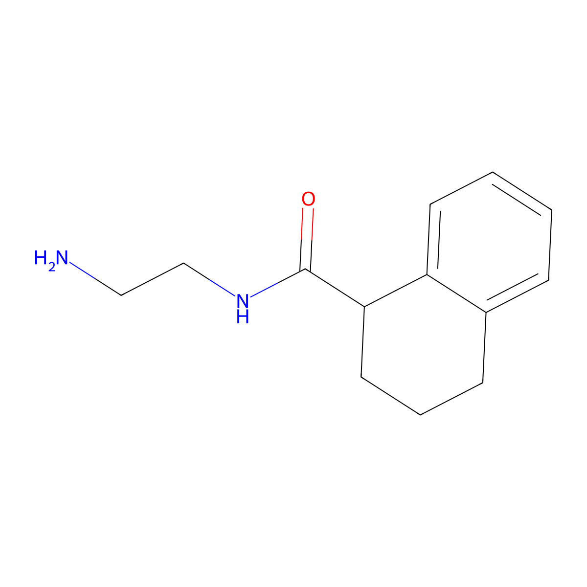N-(2-Aminoethyl)-1,2,3,4-tetrahydronaphthalene-1-carboxamide molecular structure, CAS 84460-89-9