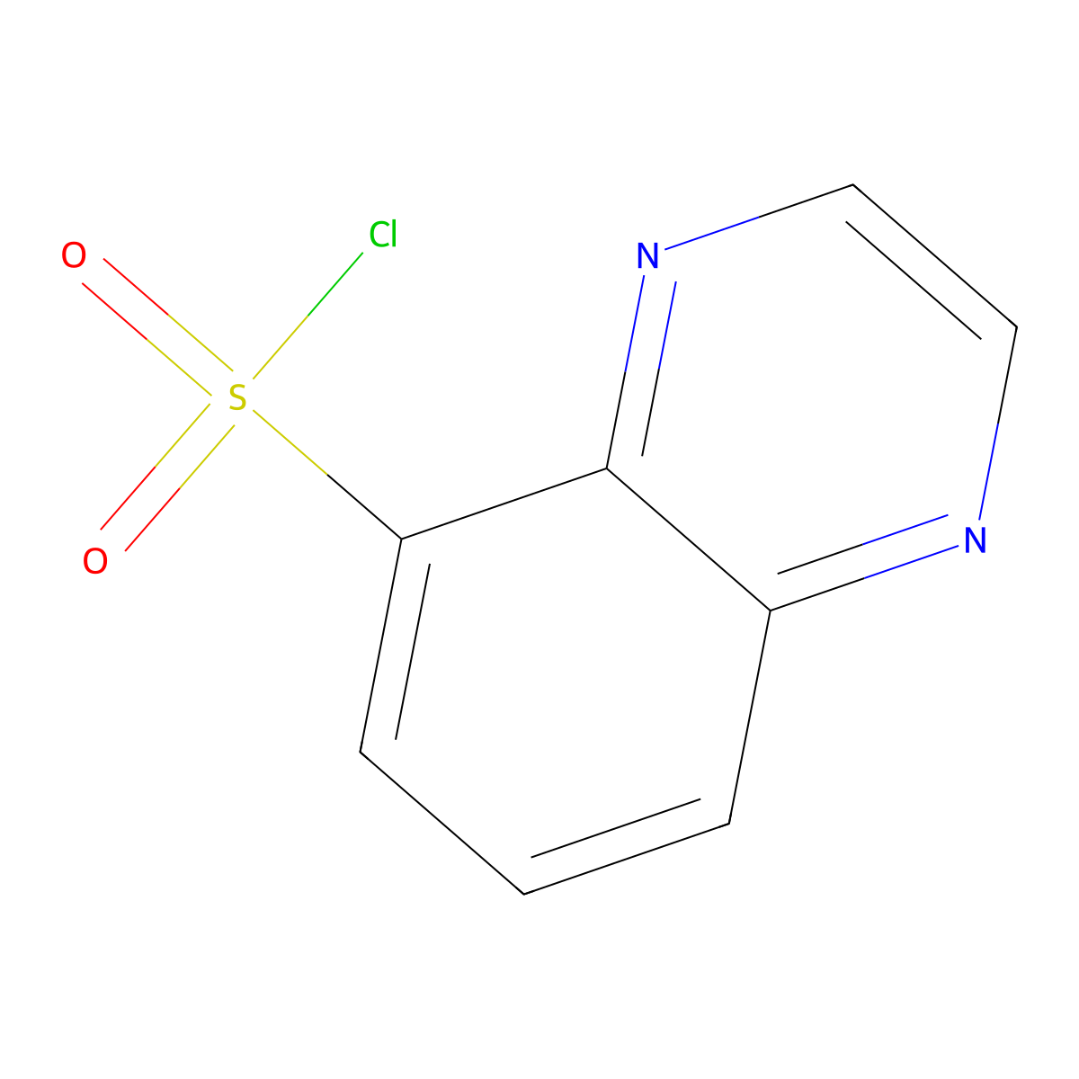 Quinoxaline-5-sulfonyl chloride molecular structure, CAS 844646-88-4