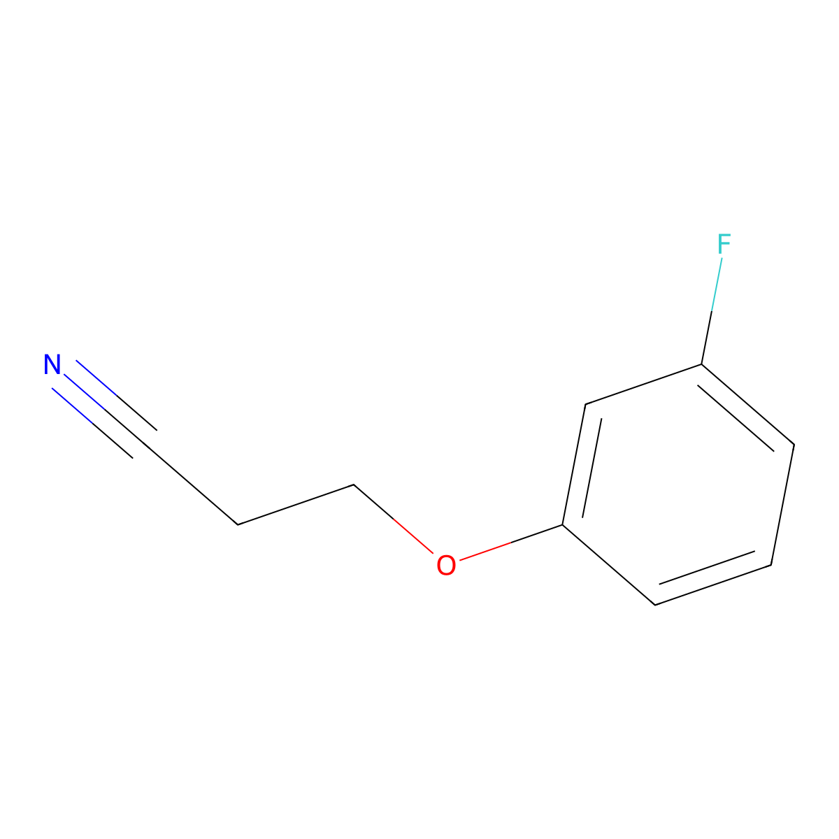 3-(3-Fluorophenoxy)propanenitrile molecular structure, CAS 844648-05-1