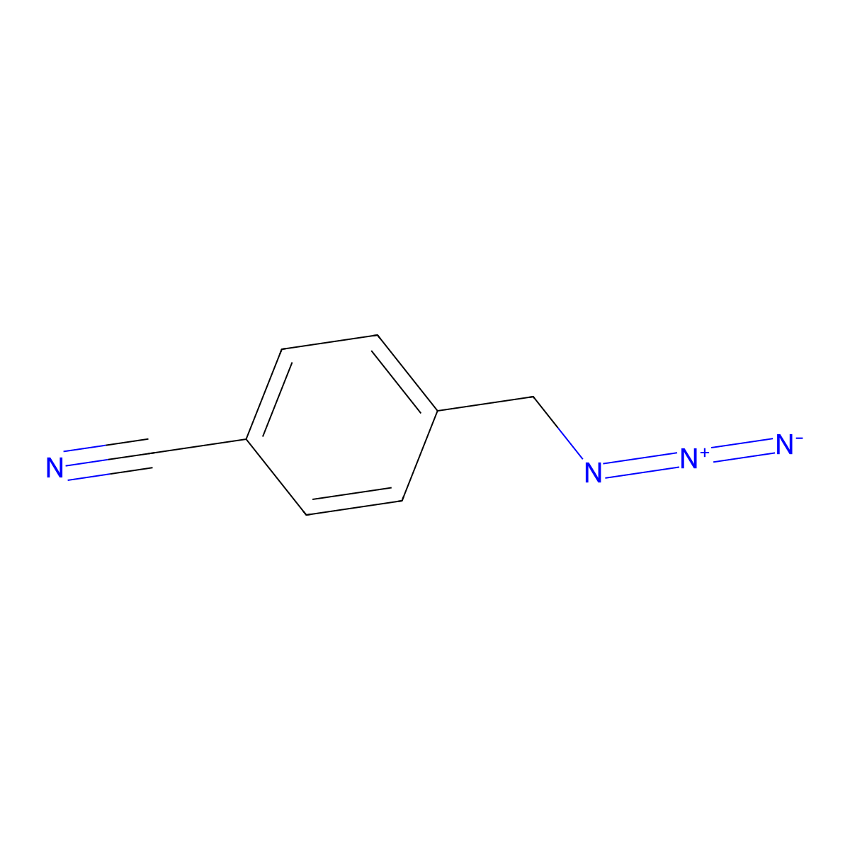 4-(Azidomethyl)benzonitrile molecular structure, CAS 84466-87-5