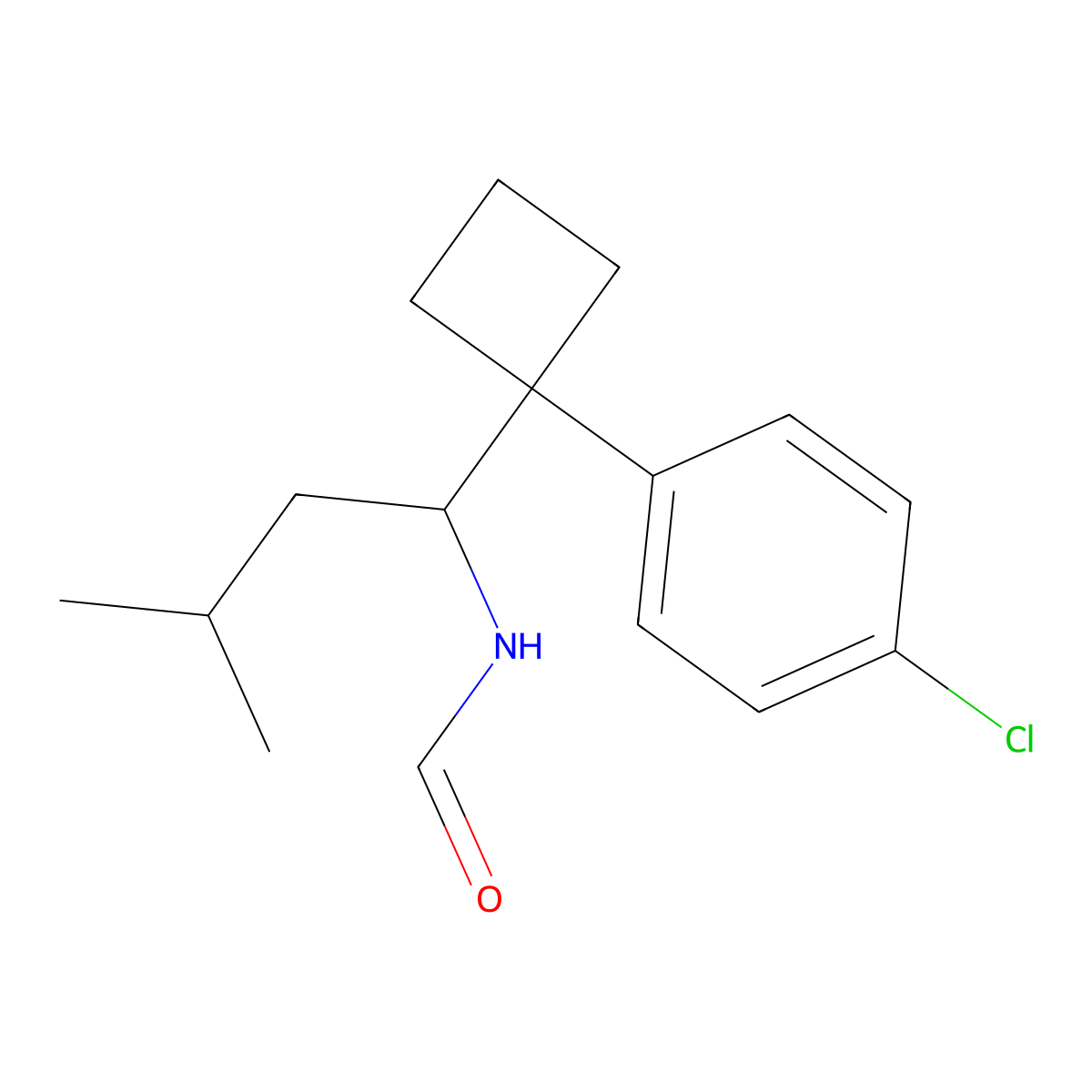 N-Formyl N,N-Didesmethyl Sibutramine molecular structure, CAS 84467-85-6