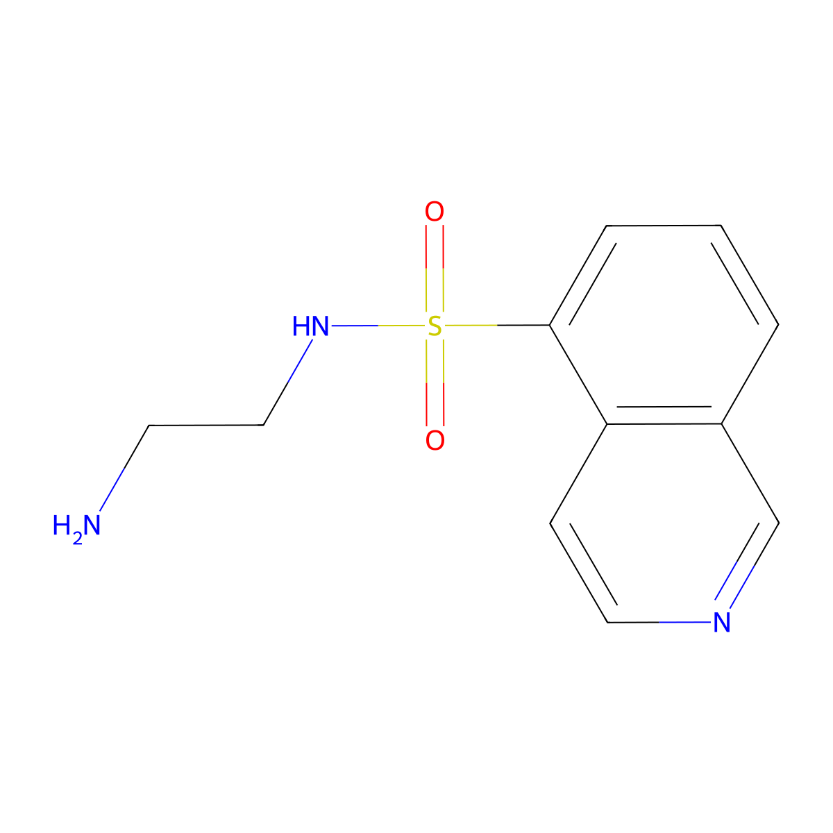 N-(2-Aminoethyl)isoquinoline-5-sulfonamide molecular structure, CAS 84468-17-7