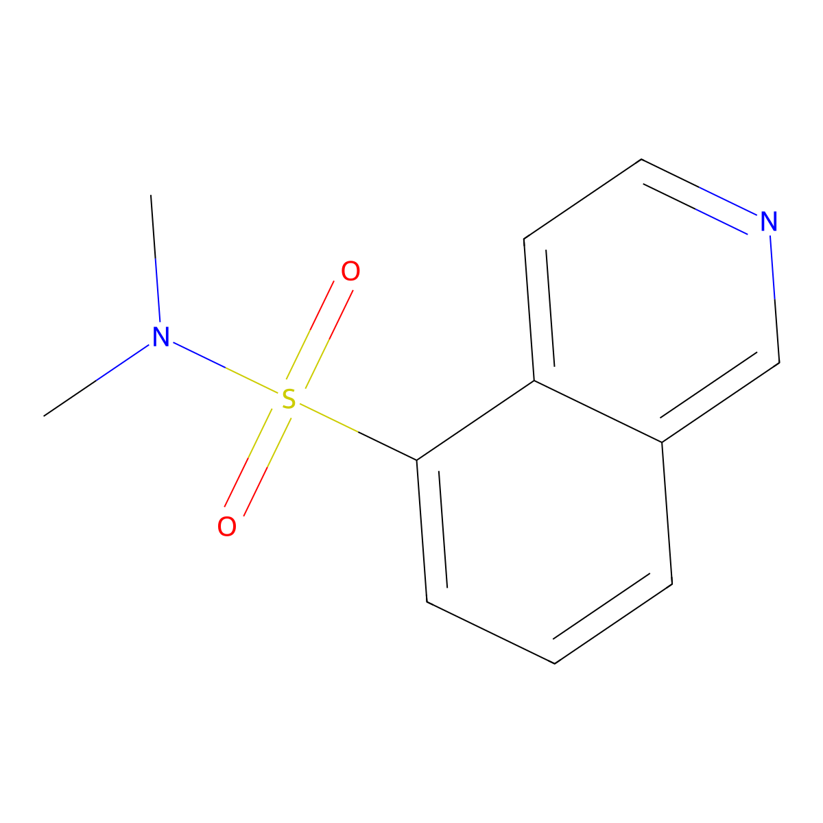 N,N-dimethylisoquinoline-5-sulfonamide molecular structure, CAS 84468-22-4