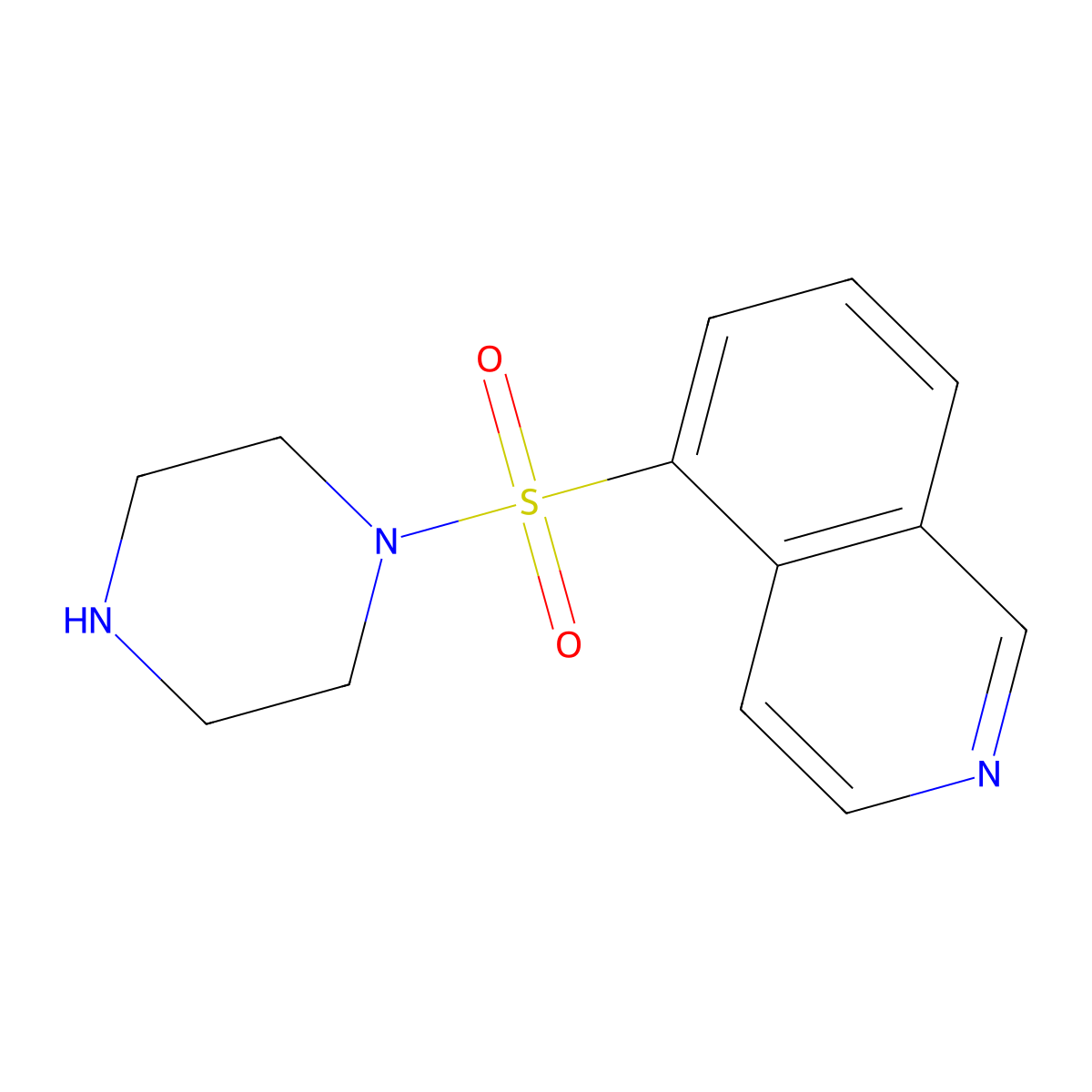 1-(5-Isoquinolinylsulfonyl)piperazine molecular structure, CAS 84468-24-6