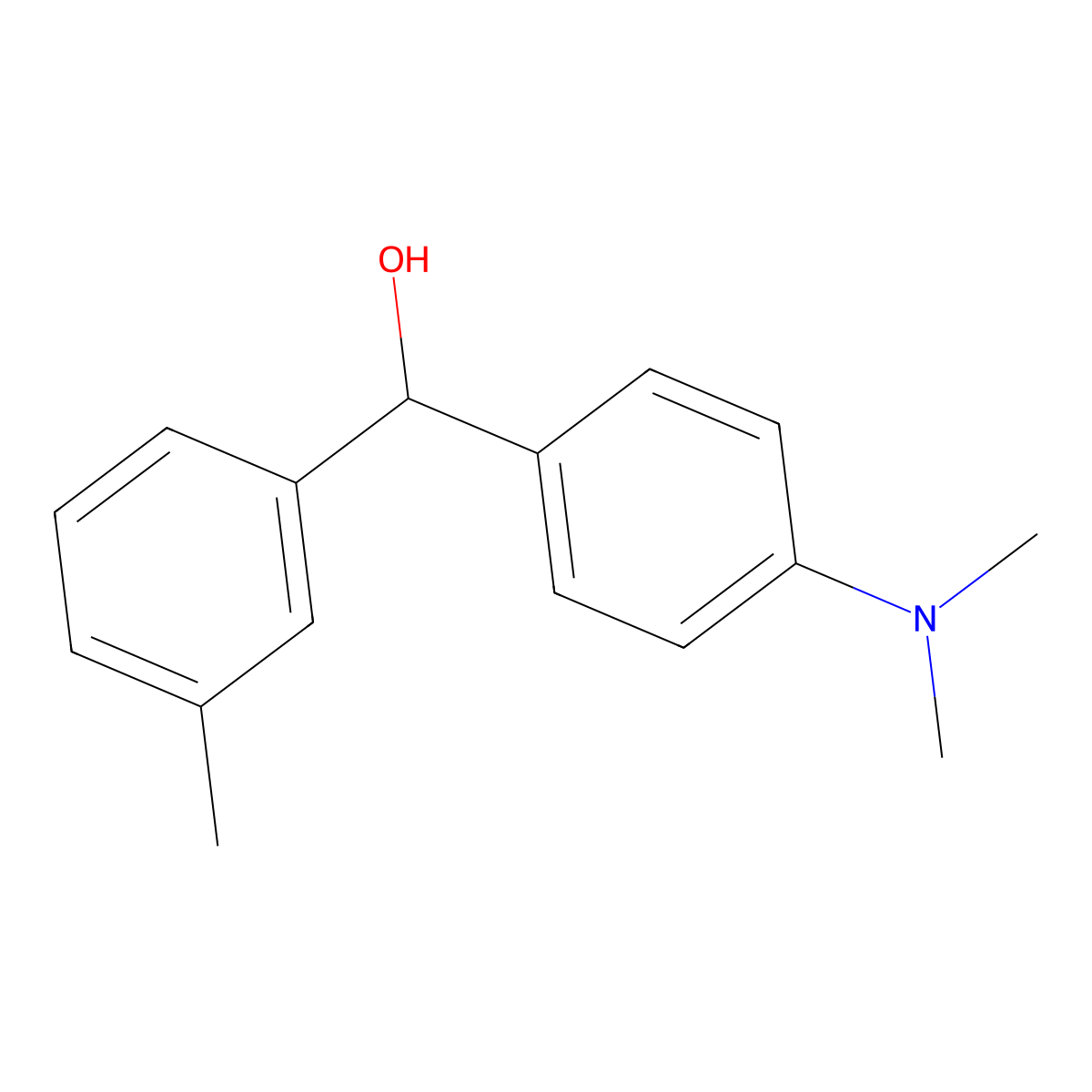 4-(Dimethylamino)-3'-methylbenzhydrol molecular structure, CAS 844683-28-9