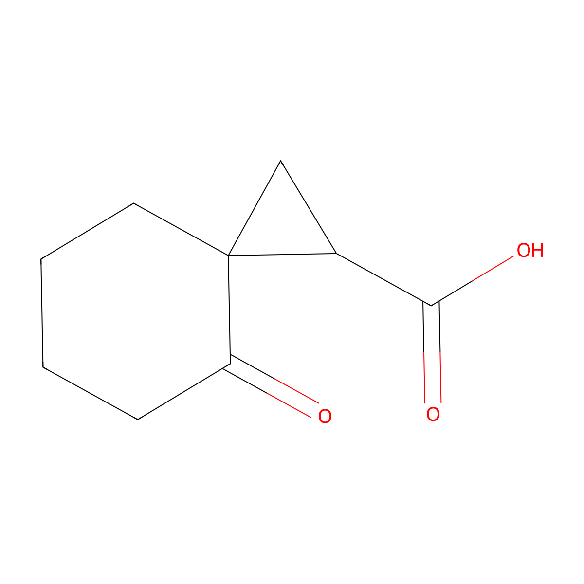 4-Oxospiro[2.5]octane-1-carboxylic acid molecular structure, CAS 844695-97-2