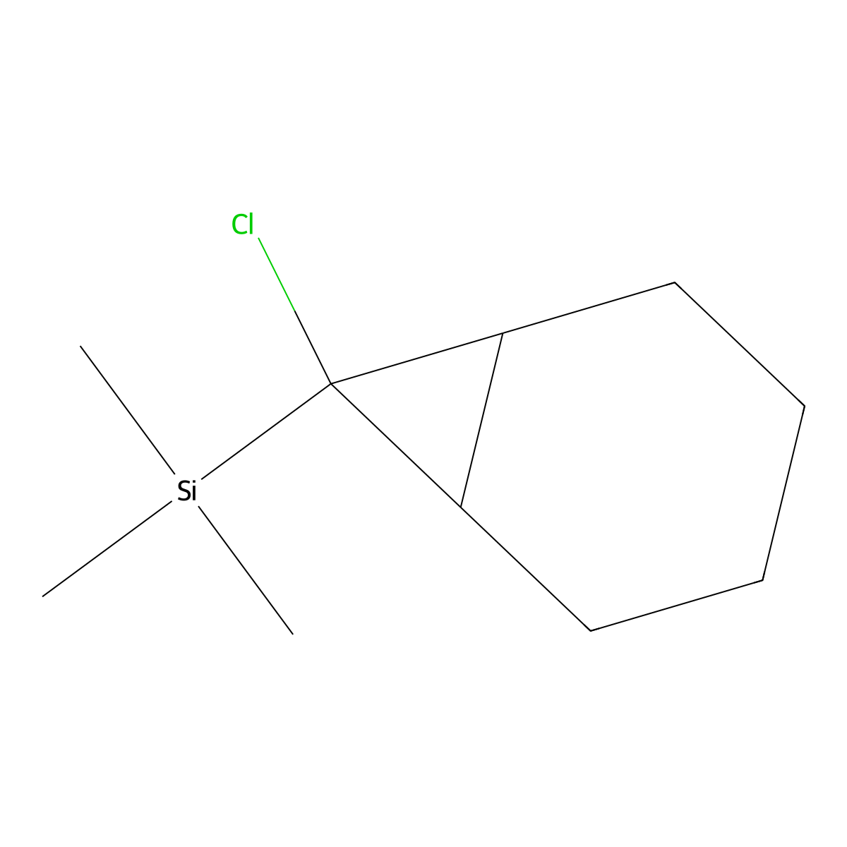 {7-Chlorobicyclo[4.1.0]heptan-7-yl}trimethylsilane molecular structure, CAS 84472-99-1
