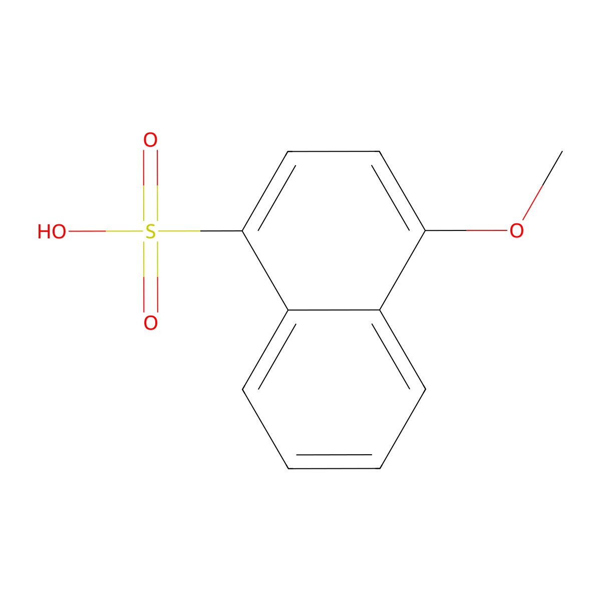 4-Methoxynaphthalene-1-sulfonic acid molecular structure, CAS 84473-60-9