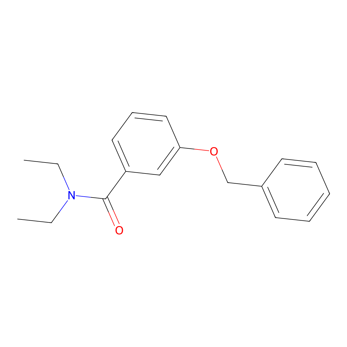 3-(benzyloxy)-N,N-diethylbenzamide molecular structure, CAS 84476-40-4