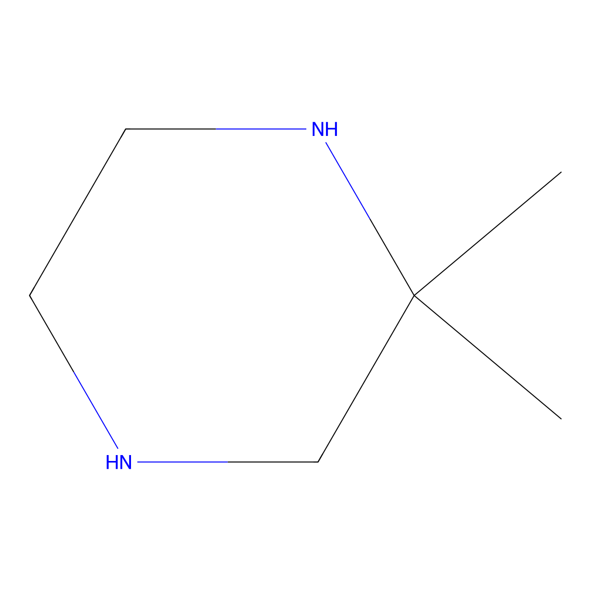 2,2-Dimethylpiperazine molecular structure, CAS 84477-72-5