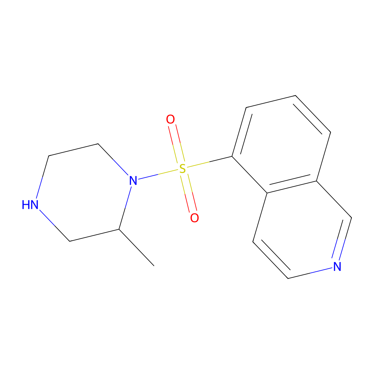1-(5-Isoquinolinylsulfonyl)-2-Methylpiperazine molecular structure, CAS 84477-87-2