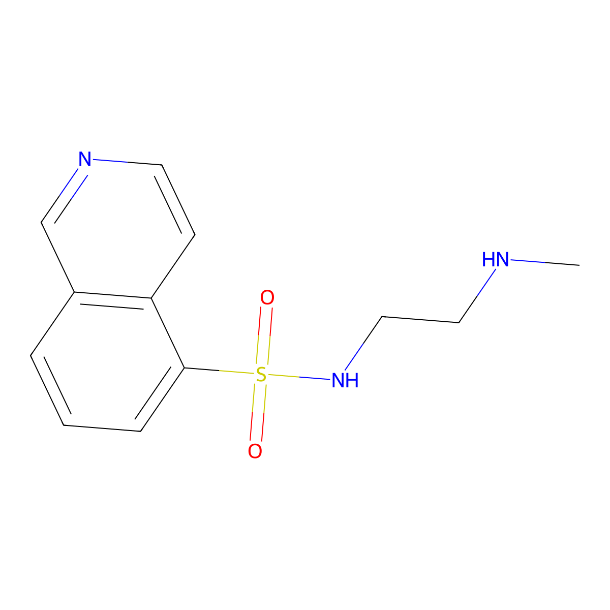 N-(2-(Methylamino)ethyl)-5-isoquinolinesulfonamide molecular structure, CAS 84478-11-5