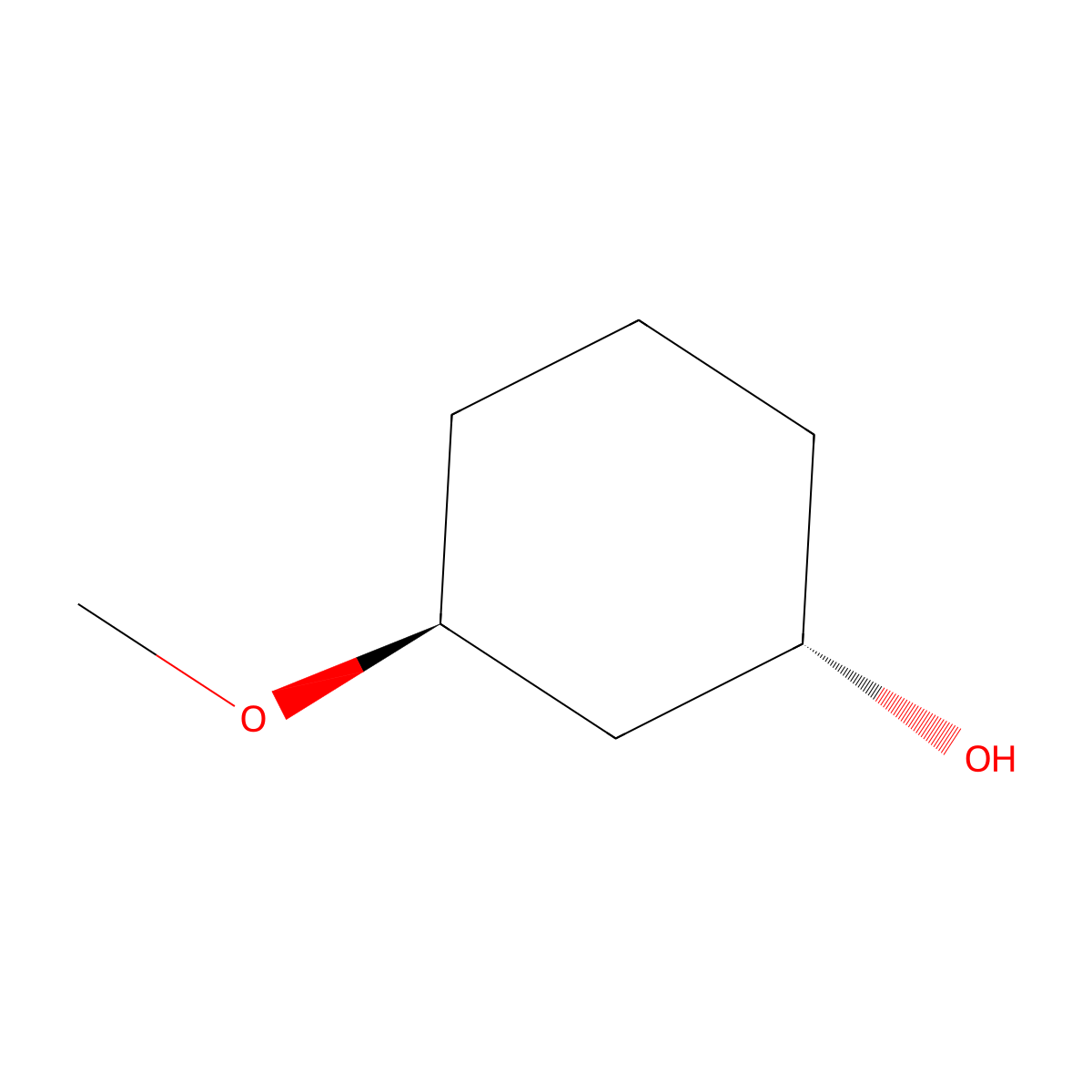 Trans-3-methoxycyclohexanol molecular structure, CAS 844820-96-8