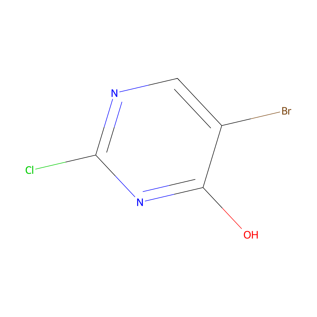 5-Bromo-2-chloropyrimidin-4-ol molecular structure, CAS 844843-37-4