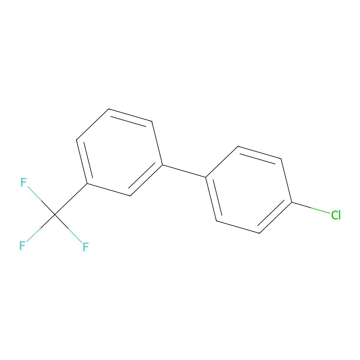 4-Chloro-3'-trifluoromethylbiphenyl molecular structure, CAS 844856-41-3