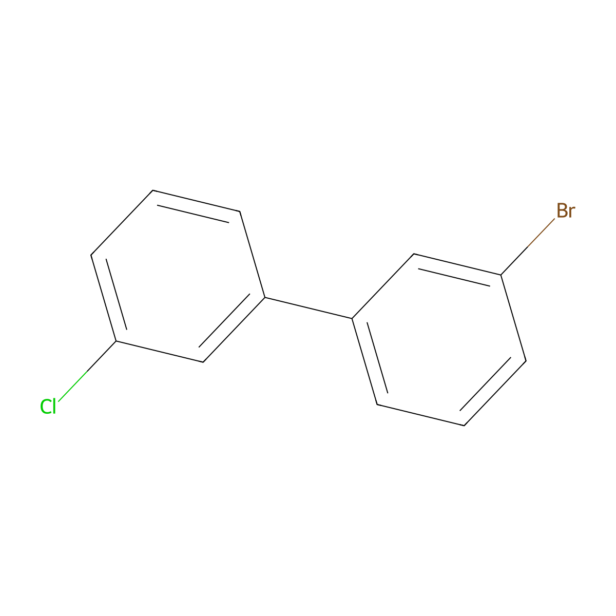 3-Bromo-3'-chlorobiphenyl molecular structure, CAS 844856-42-4
