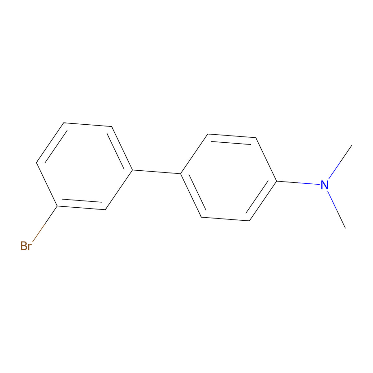 3-Bromo-4'-dimethylaminobiphenyl molecular structure, CAS 844856-55-9