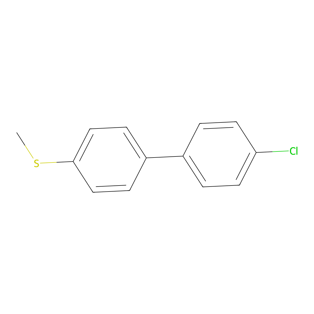 (4'-Chloro-[1,1'-biphenyl]-4-yl)(methyl)sulfane molecular structure, CAS 844856-56-0