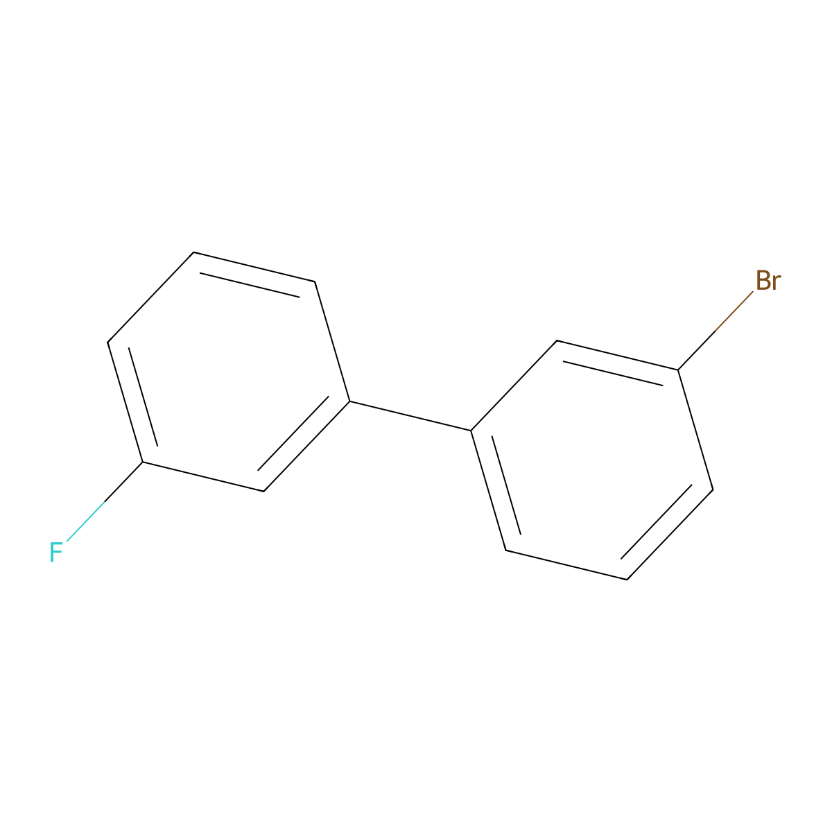 3-Bromo-3'-fluorobiphenyl molecular structure, CAS 844856-60-6