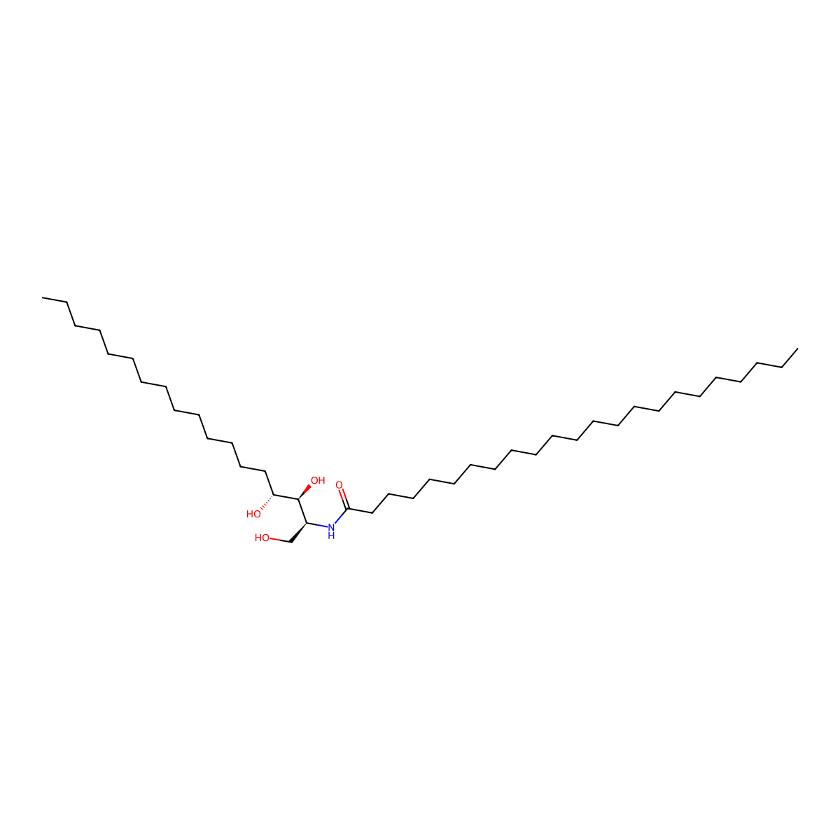 N-(tricosanoyl)-4R-hydroxysphinganine molecular structure, CAS 844866-89-3