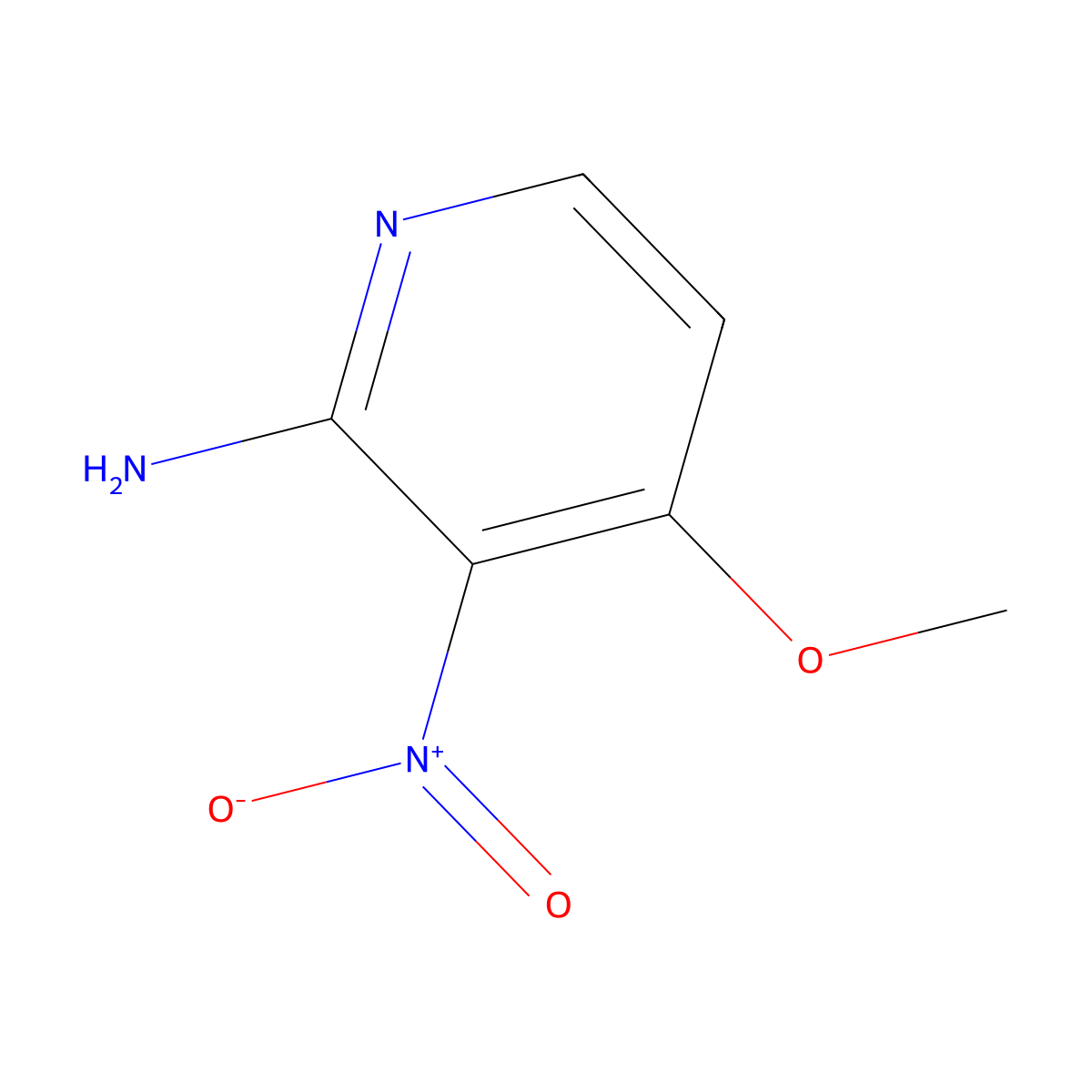 4-Methoxy-3-nitropyridin-2-amine molecular structure, CAS 84487-08-1