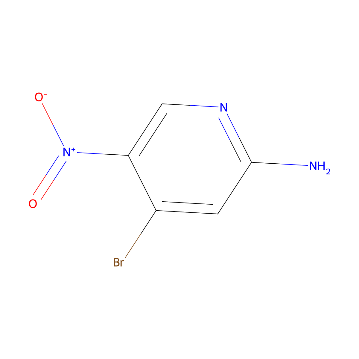 4-Bromo-5-nitropyridin-2-amine molecular structure, CAS 84487-11-6