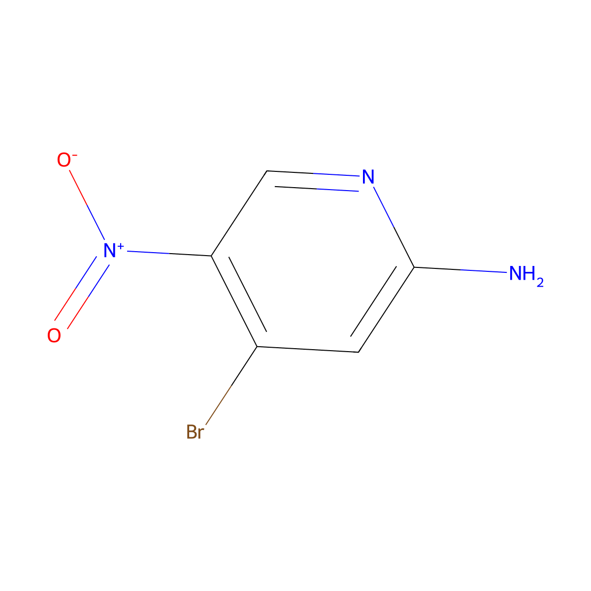 4-Bromo-5-nitropyridin-2-amine molecular structure, CAS 84487-11-6