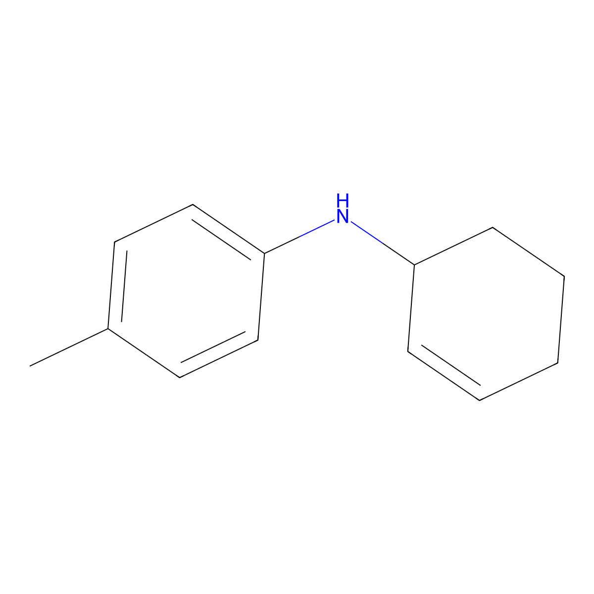 N-(cyclohex-2-en-1-yl)-4-methylaniline molecular structure, CAS 84487-65-0